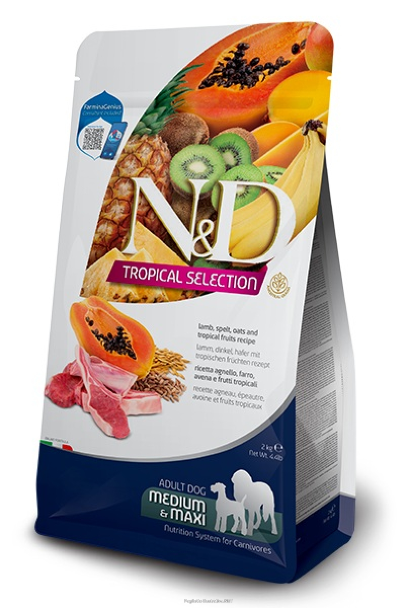 Compra Online farmina n&d dog medium & maxi tropical selection lamb per cani cuccioli 10kg russo mangimi e Trova l'offerta più bassa