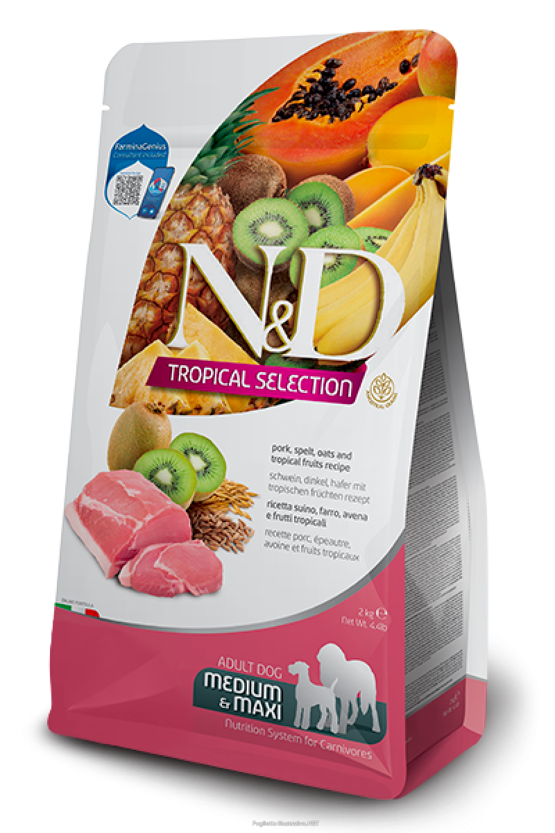 Compra Online farmina n&d dog medium & maxi tropical selection pork per cani adulti 2kg russo mangimi e Trova l'offerta più bassa