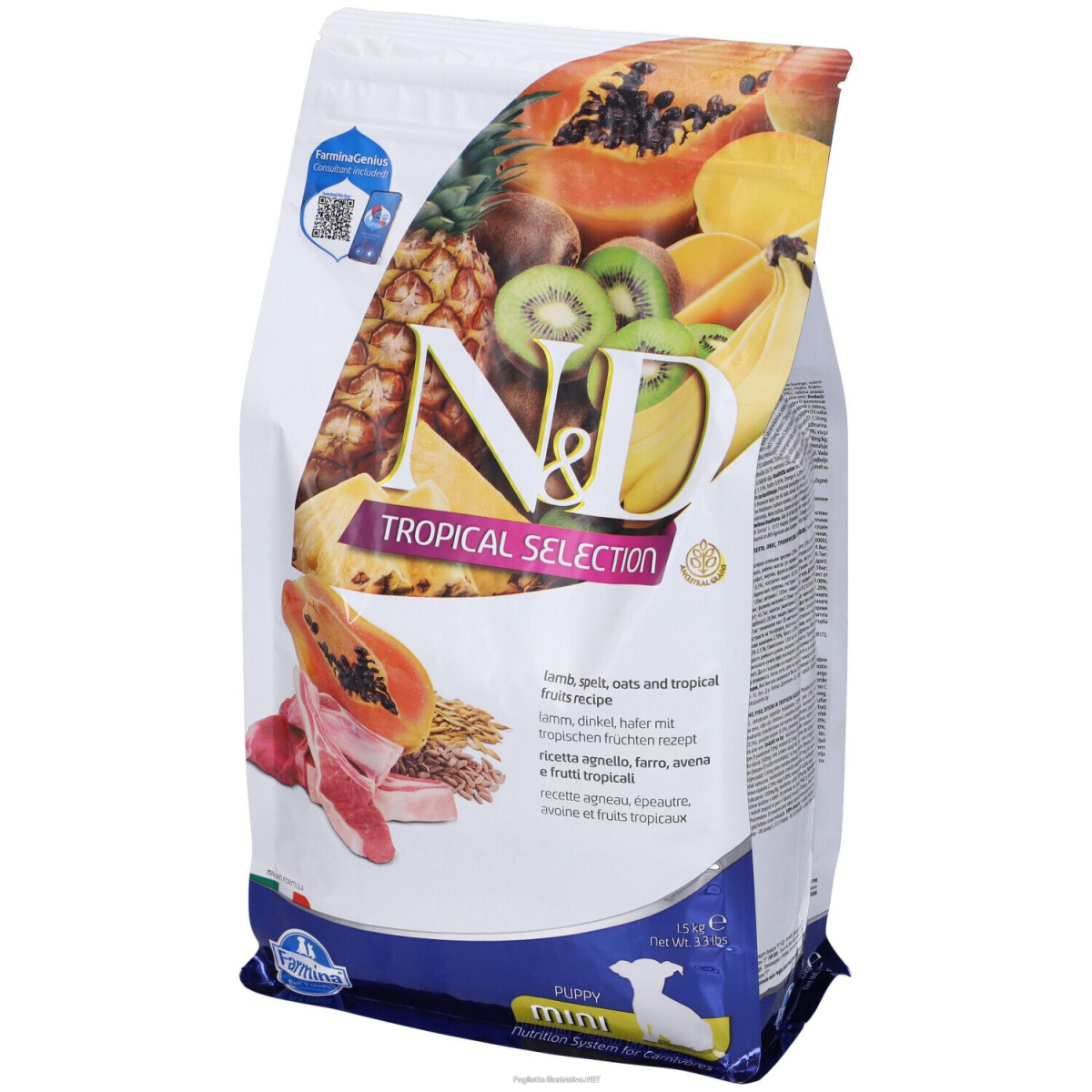 Compra Online farmina n&d dog mini tropical selection lamb per cani cuccioli 1.5kg russo mangimi e Trova l'offerta più bassa
