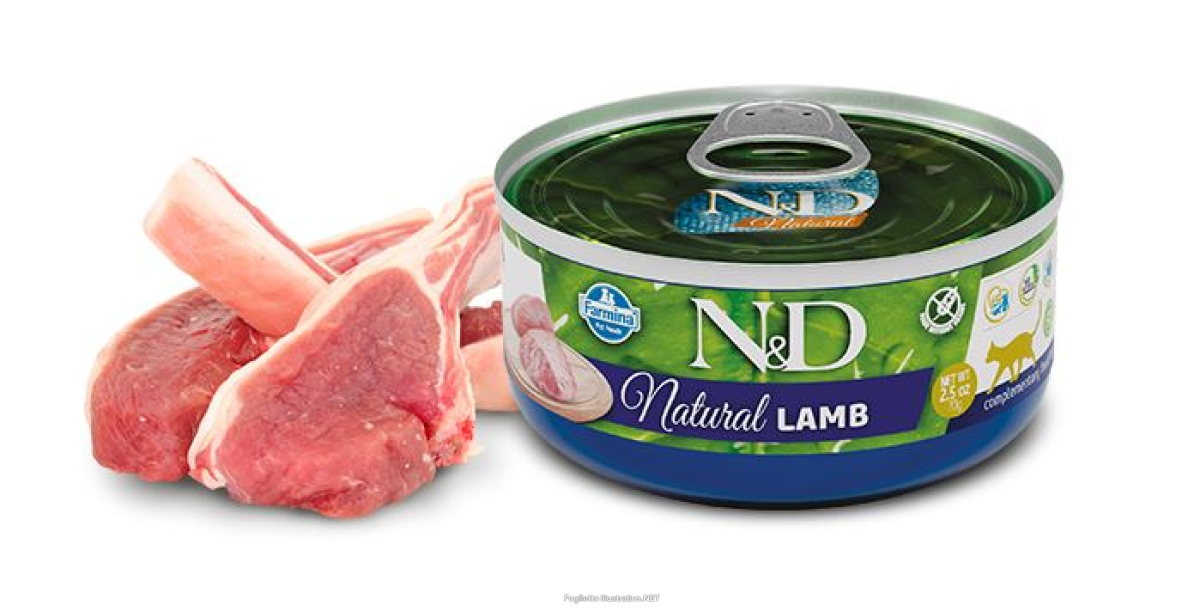 Compra Online farmina n&d natural con agnello wet food per gatti adult 70 g mangime e Trova l'offerta più bassa
