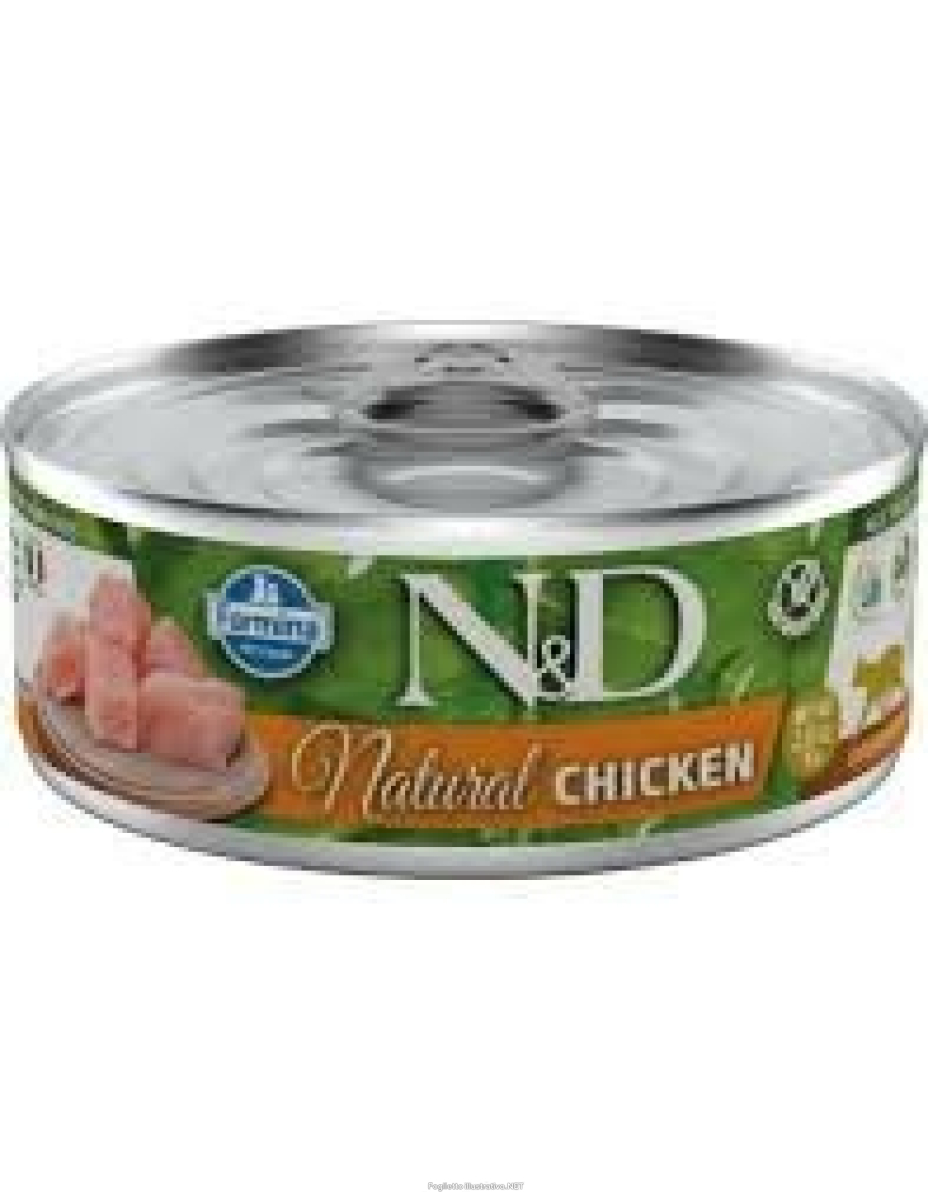 Compra Online farmina n&d natural con pollo wet food per gatti adult 70 g mangime e Trova l'offerta più bassa