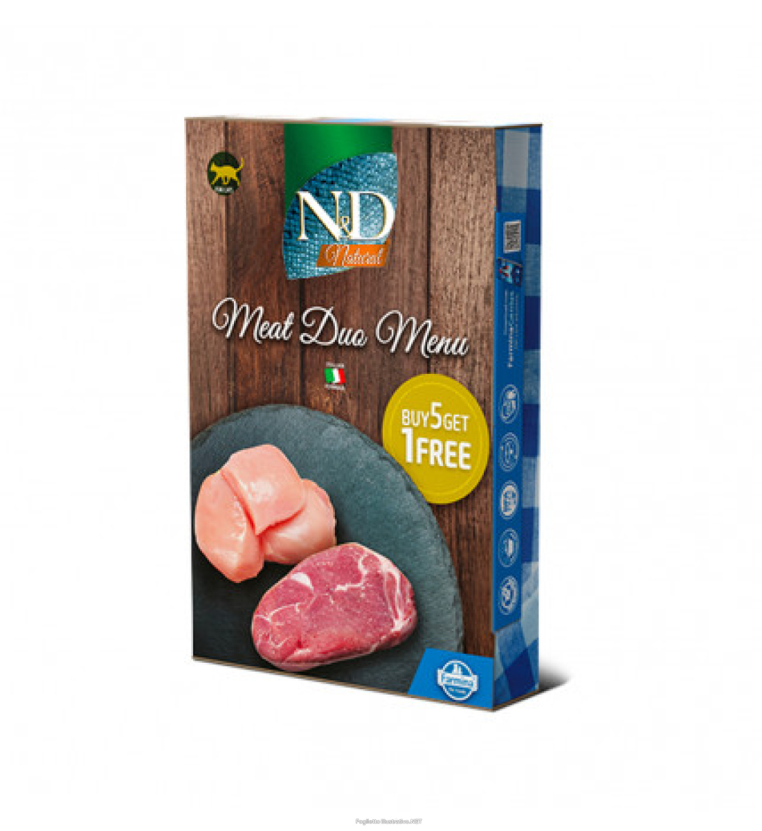 Compra Online farmina n&d natural meat duo menu cibo umido per gatti adulti 6 bustine e Trova l'offerta più bassa