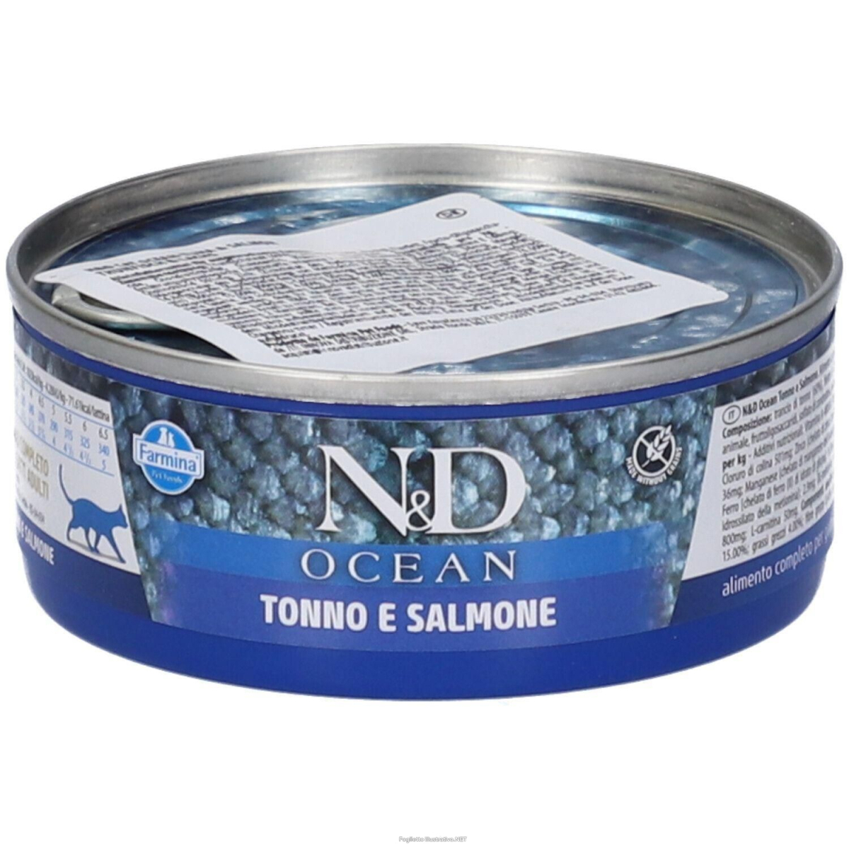 Compra Online farmina n&d ocean con tonno e salmone wet food per gatti adult 70 g e Trova l'offerta più bassa