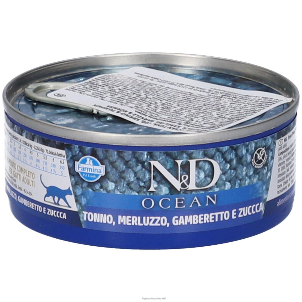 Compra Online farmina n&d ocean tonno cod merluzzo & zucca wet food gatti adult 5x70 e Trova l'offerta più bassa