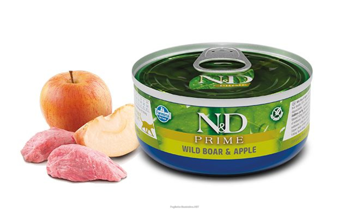Compra Online farmina n&d prime con cinghiale e mela wet food per gatti adult 70 g m e Trova l'offerta più bassa