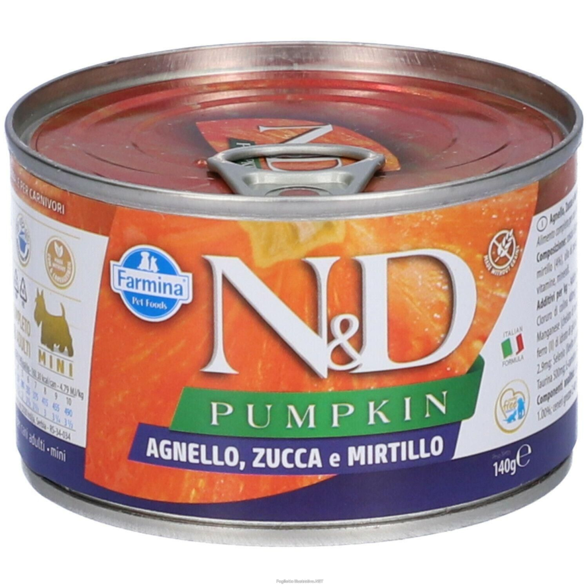 Compra Online farmina® n&d pumpkin canine lamb, & blueberry - adult mini wet e Trova l'offerta più bassa
