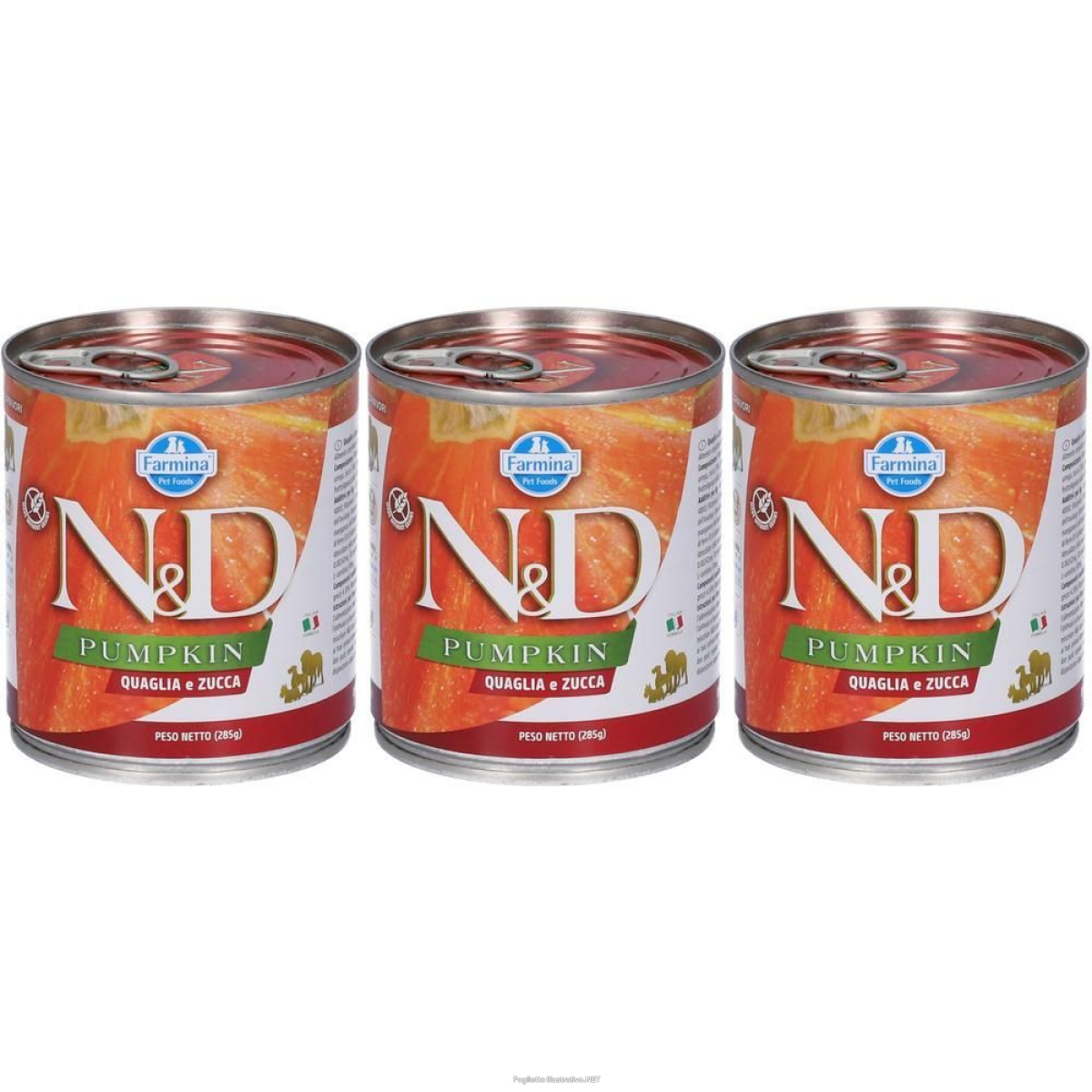 Compra Online farmina n&d pumpkin canine quail & - adult wet food 3x285 g e Trova l'offerta più bassa