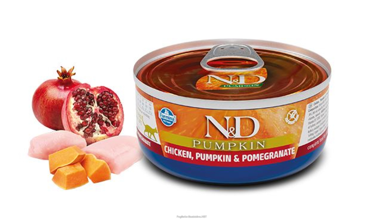Compra Online farmina n&d pumpkin con zucca pollo & melograno wet food per gatti adu e Trova l'offerta più bassa