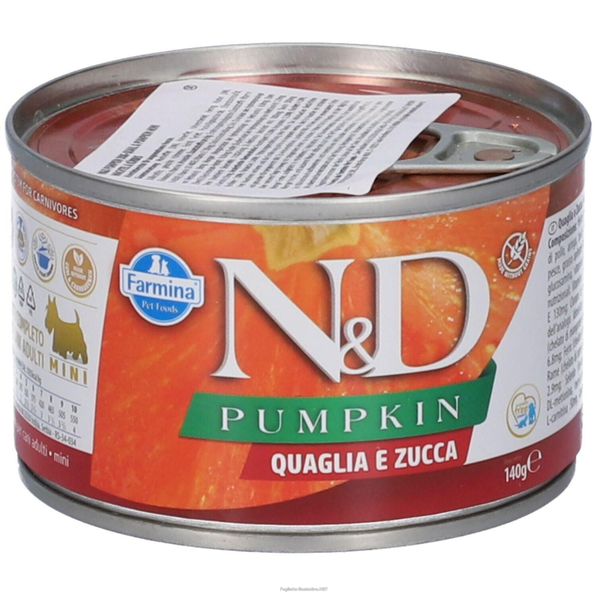 Compra Online farmina® n&d pumpkin quail wet food adult mini 4x140 g e Trova l'offerta più bassa
