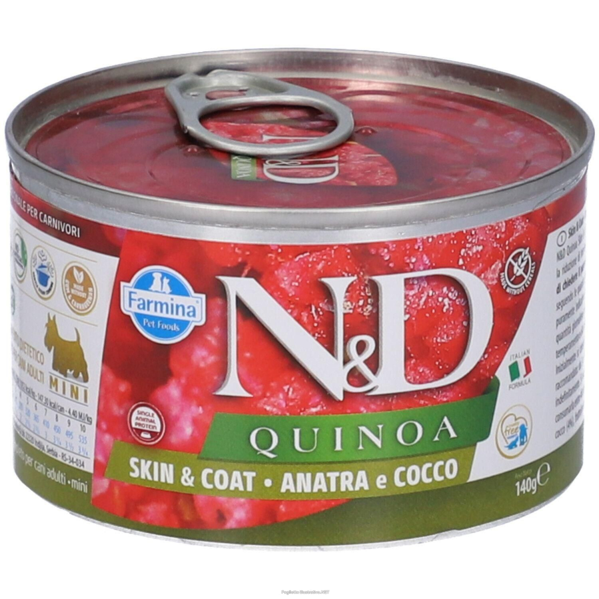 Compra Online farmina® n&d quinoa skin & coat duck wet food 140 g e Trova l'offerta più bassa