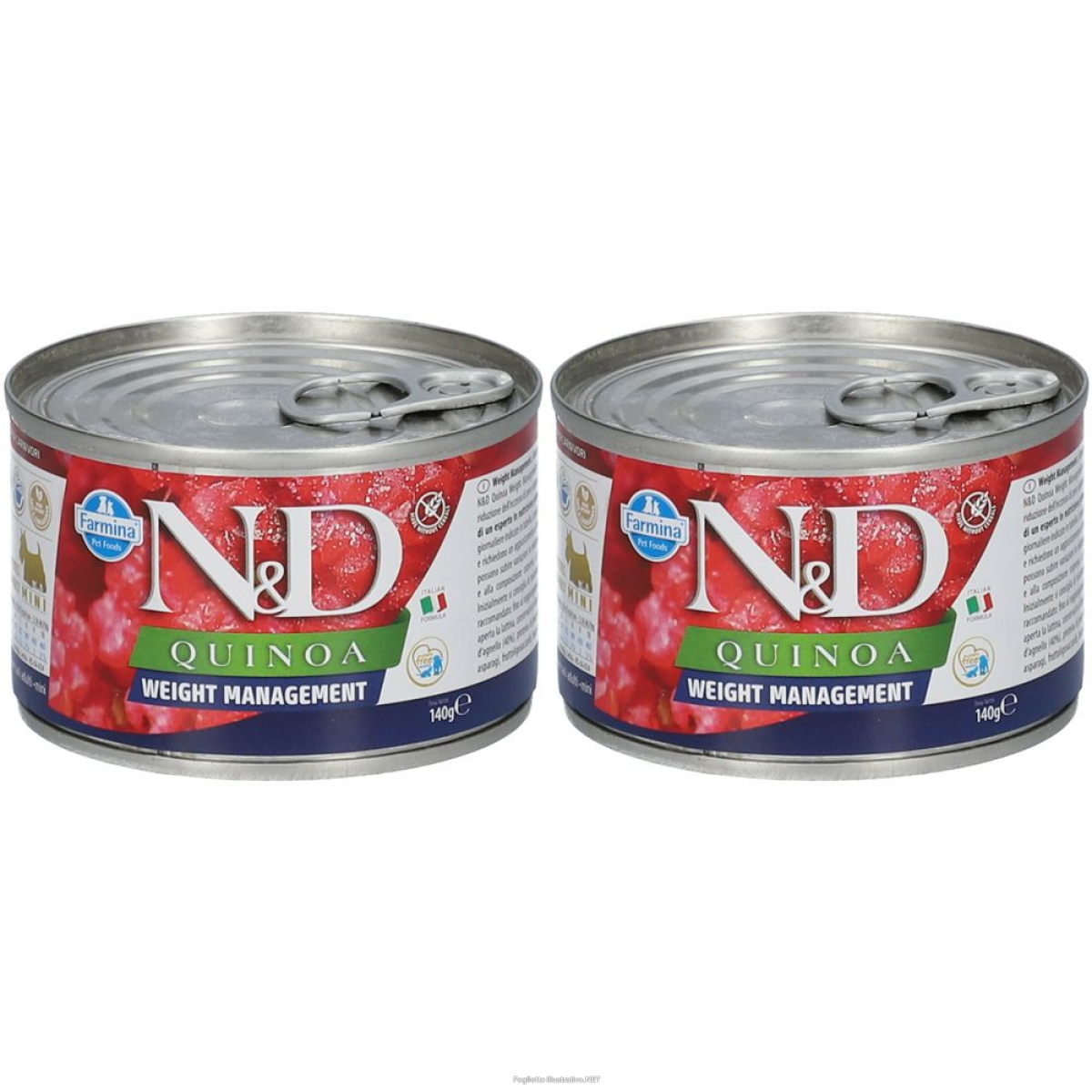Compra Online farmina® n&d quinoa weight management mini wet food set da 2 2x140 g m e Trova l'offerta più bassa