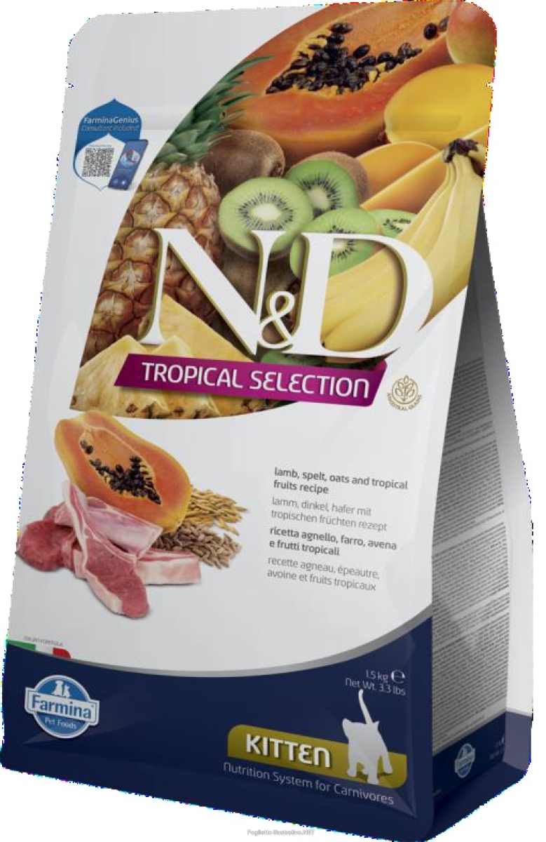 Compra Online farmina n&d tropical selection crocchette per gattini agnello farro av e Trova l'offerta più bassa