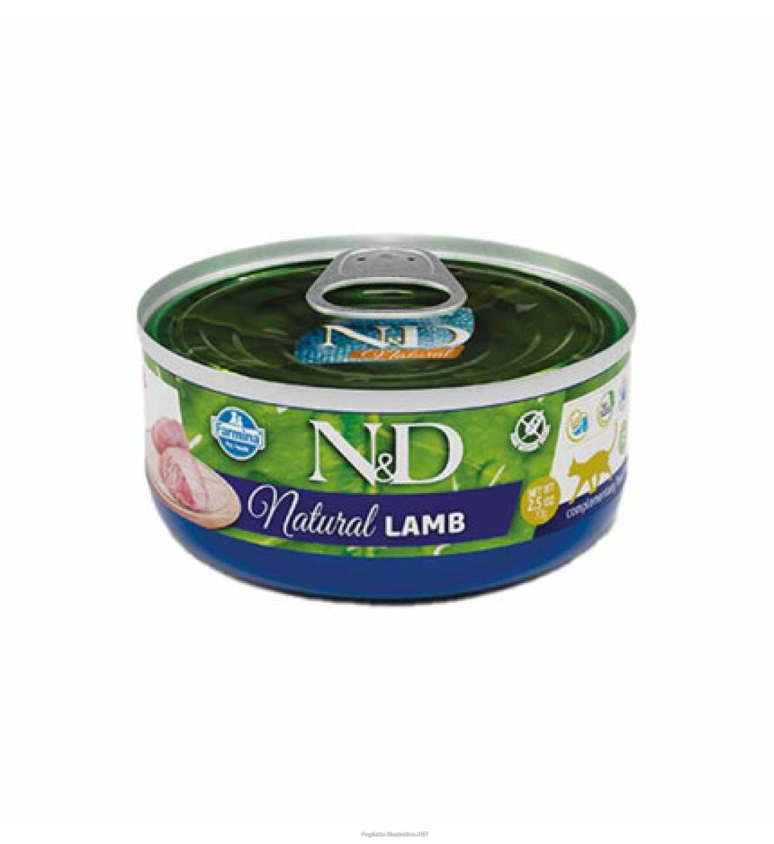 Compra Online farmina natural & delicious natural agnello per gatti 140g russo mangimi e Trova l'offerta più bassa