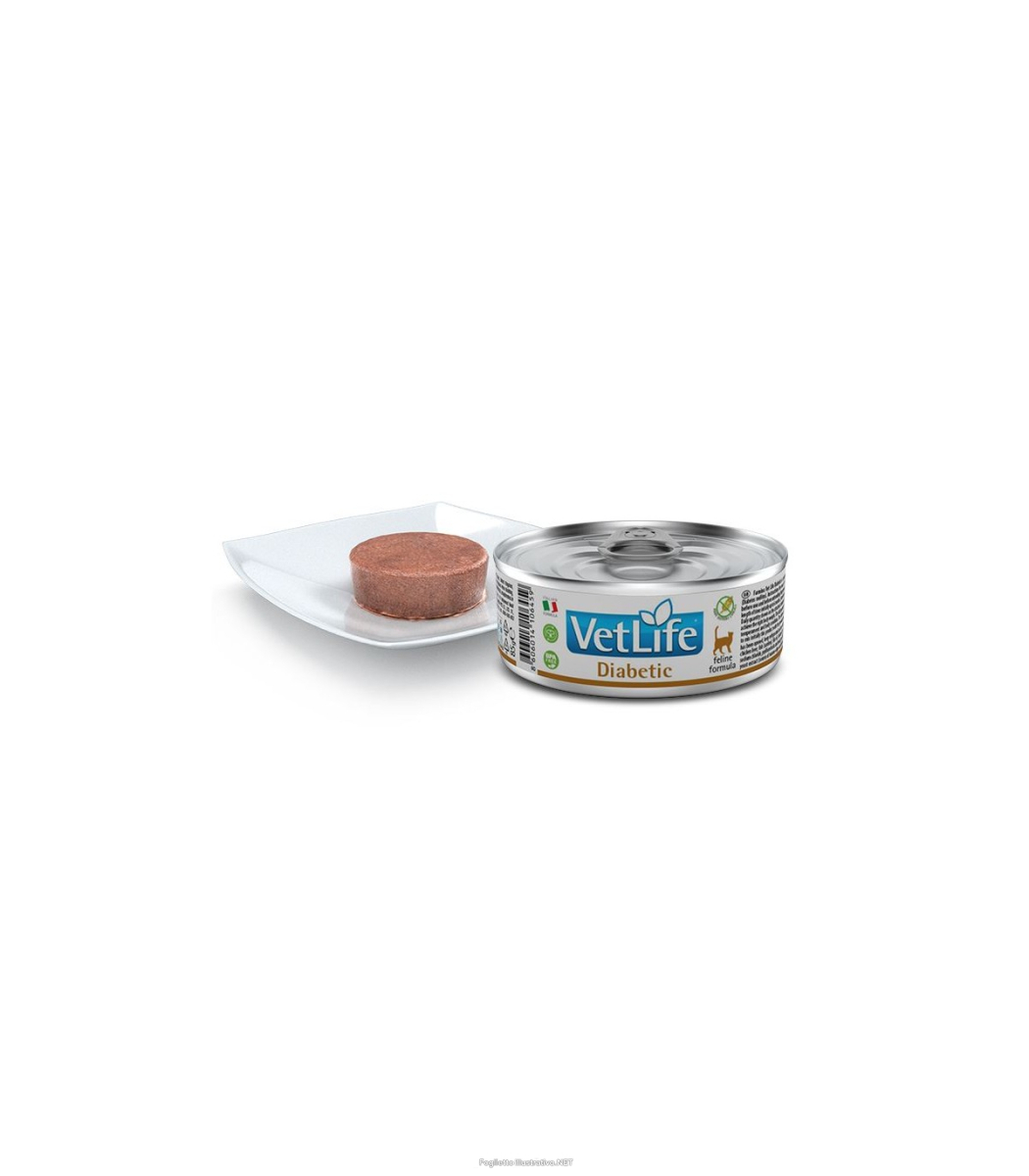 Compra Online farmina vet life diabetic cibo umido per gatti lattina 85g e Trova l'offerta più bassa