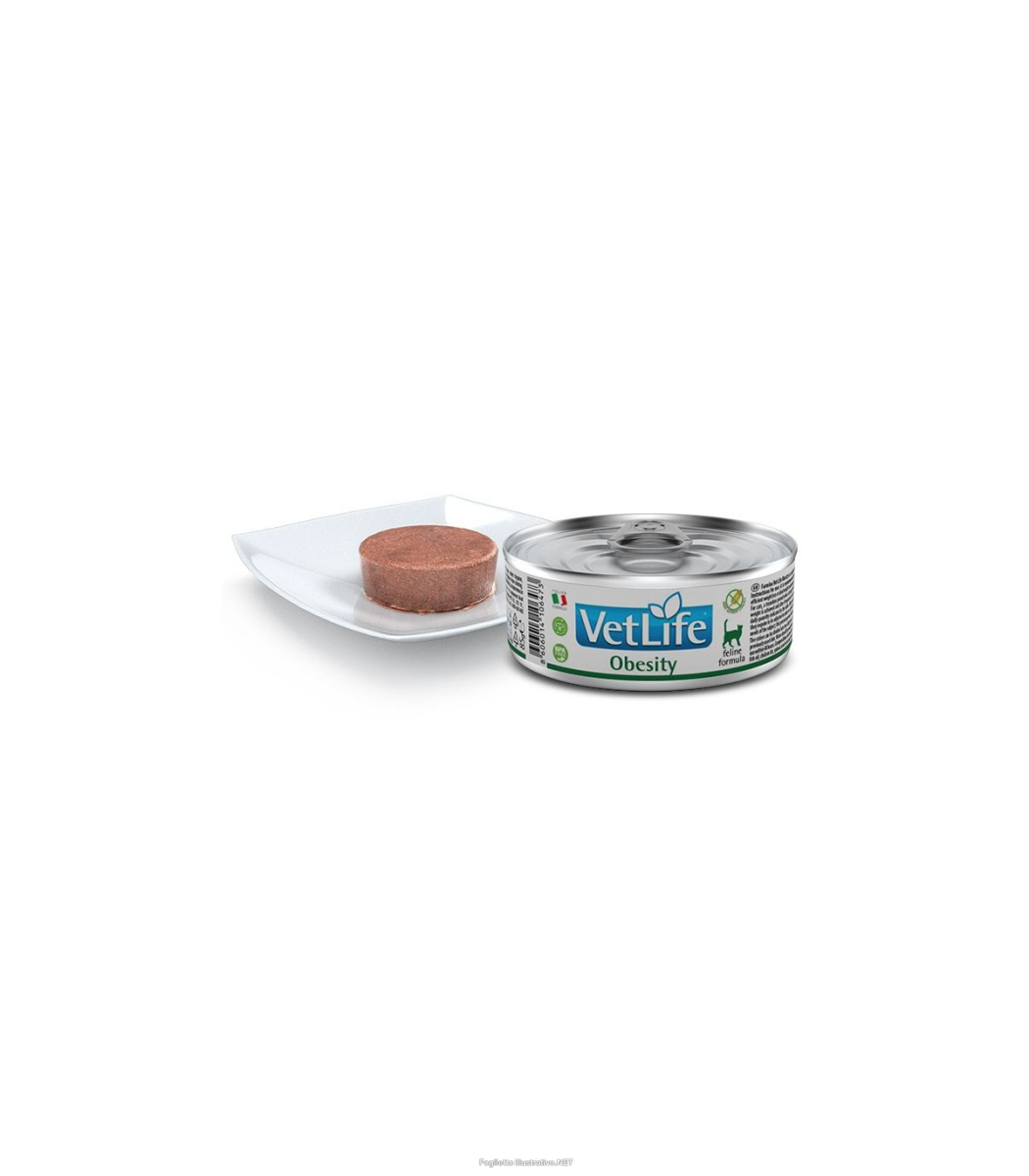 Compra Online farmina vet life obesity cibo umido per gatti lattina 85g 300a e Trova l'offerta più bassa