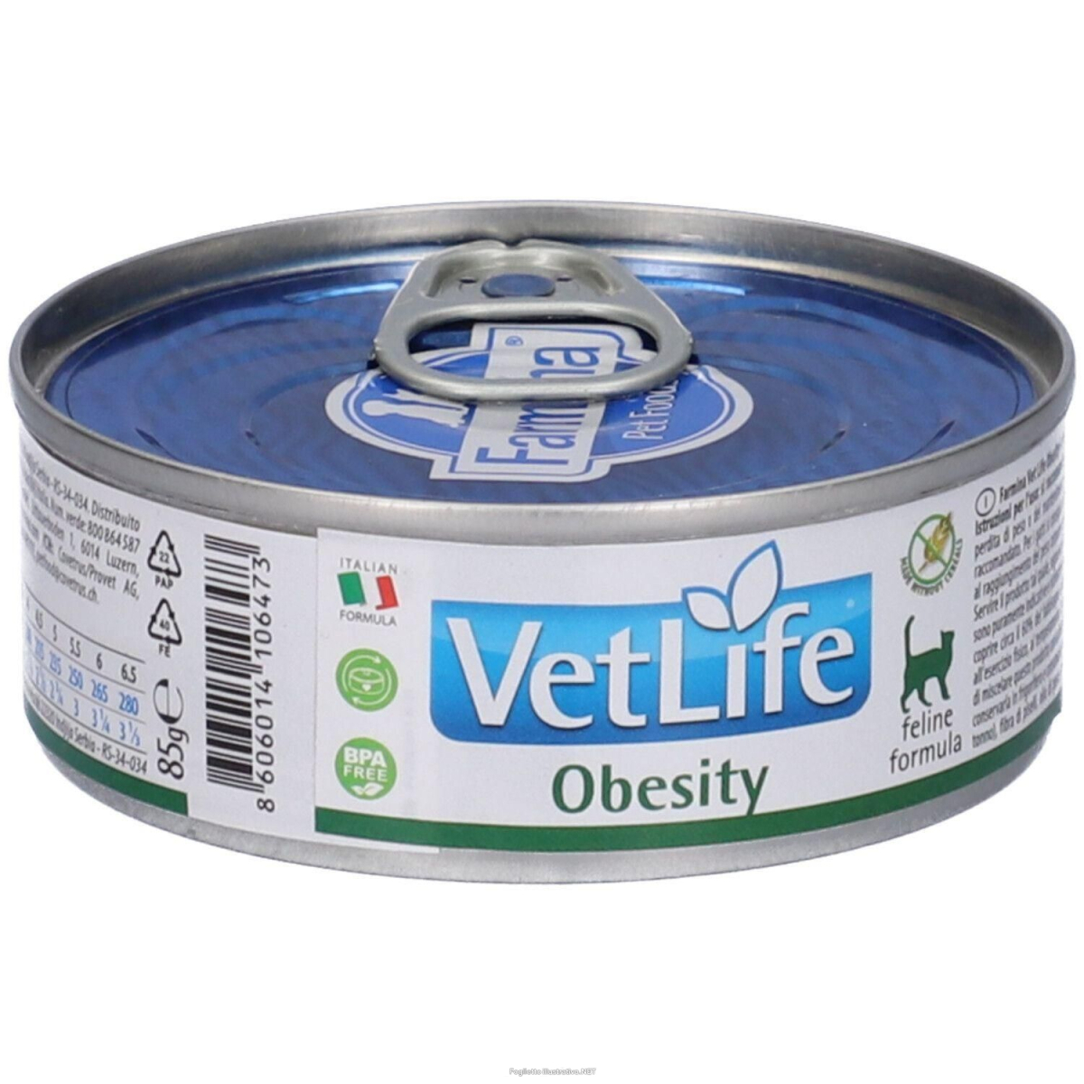 Compra Online farmina vet life obesity wet food feline 12x85 g e Trova l'offerta più bassa