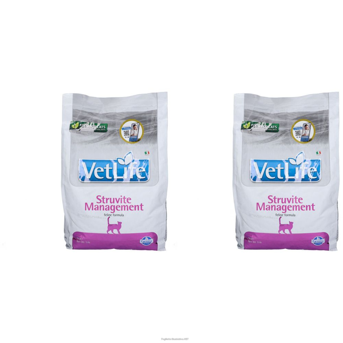 Compra Online farmina® vetlife® struvite management feline set da 2 2x5000 g pellets e Trova l'offerta più bassa