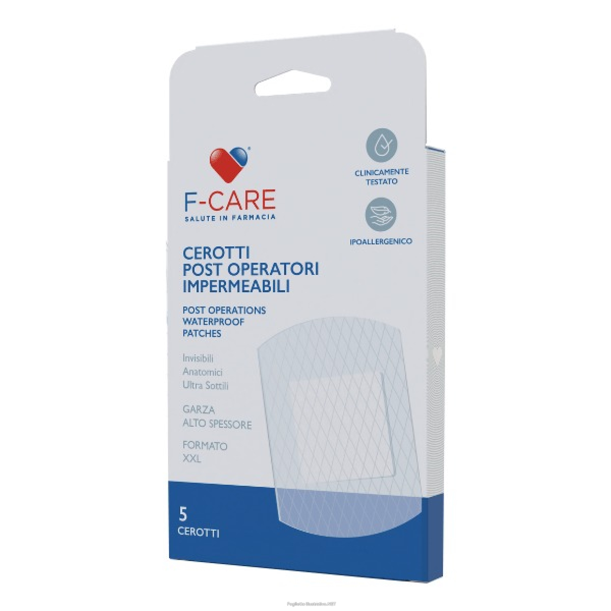 Compra Online farvima medicinali cerotti post operatori impermeabili f-care 7,5x10 cm 5 pezzi e Trova l'offerta più bassa