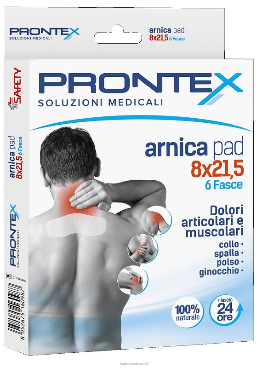 Compra Online fascia prontex arnica pad 8 x 21 ,5 6 pezzi e Trova l'offerta più bassa