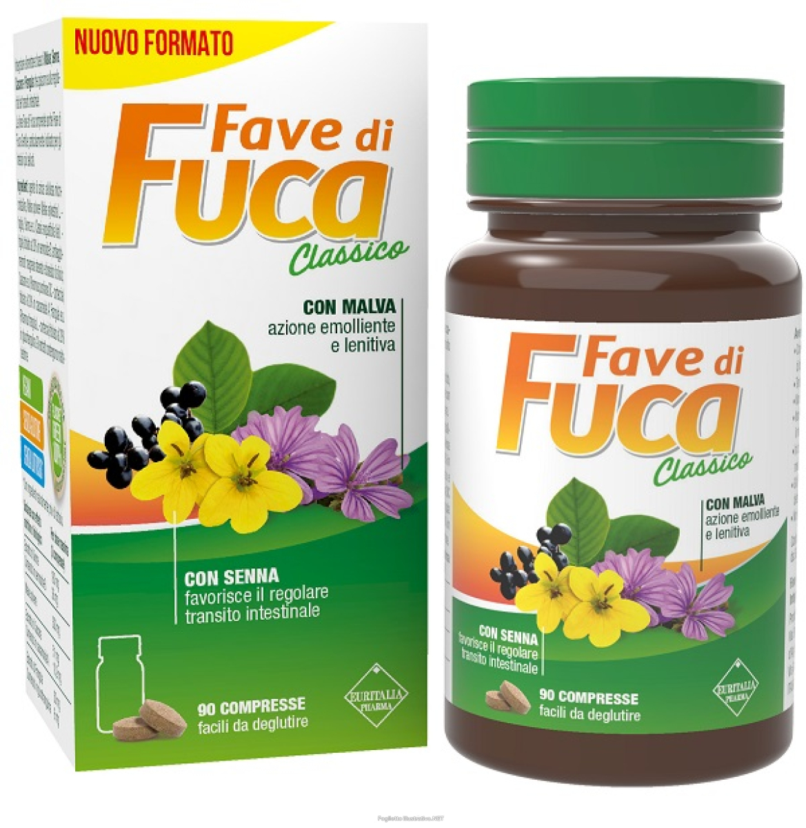 Compra Online fave di fuca classico integratore per il regolare transito intestinale 90 compresse e Trova l'offerta più bassa