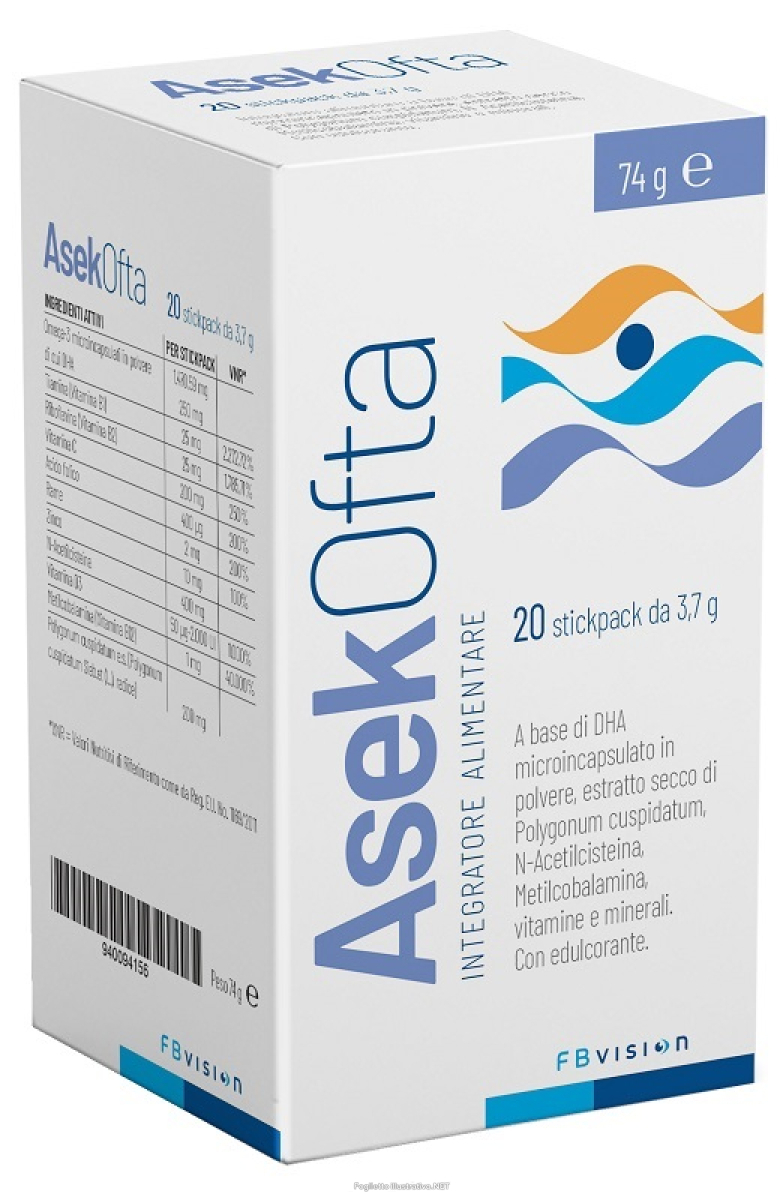 Compra Online fb vision asekofta integratore alimentare con dha e vitamine - 20 stickpack e Trova l'offerta più bassa