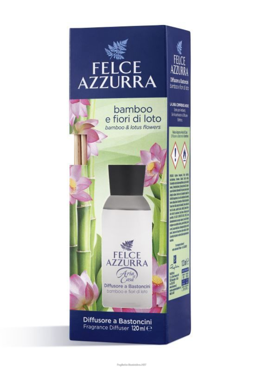 Compra Online felce azzurra - bamboo e fiori di loto - diffusore a bastoncini 120 ml e Trova l'offerta più bassa