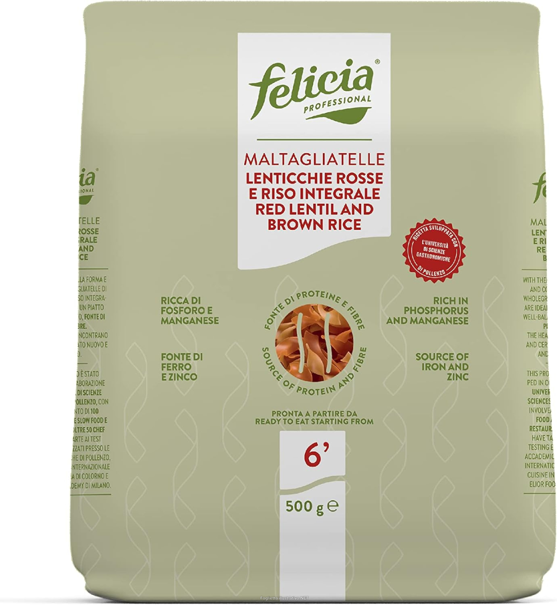 Compra Online felicia professional maltagliatelle di lenticchie rosse e riso integrale senza glutine 500 g e Trova l'offerta più bassa
