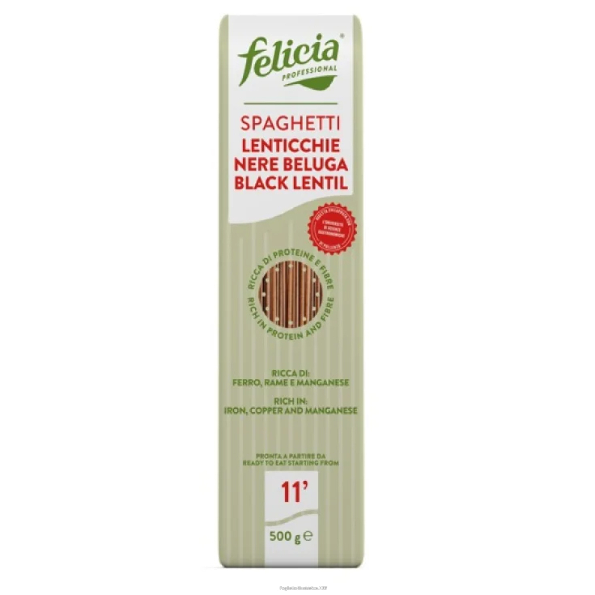Compra Online felicia professional spaghetti lenticchie nere beluga senza glutine 500 g e Trova l'offerta più bassa