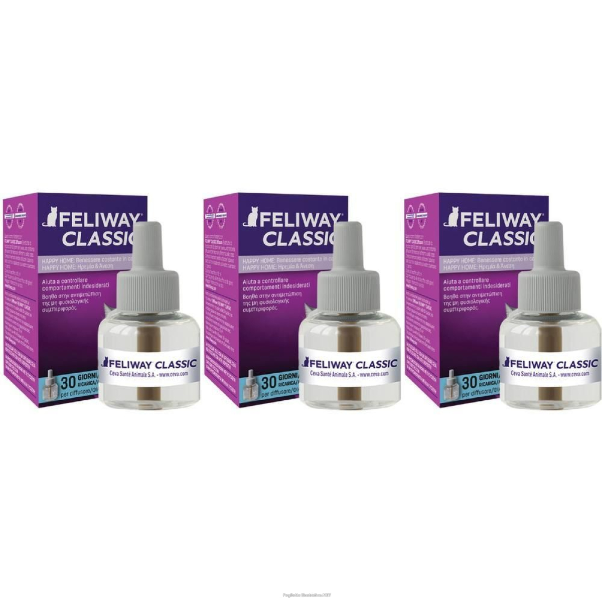 Compra Online feliway classic ricarica flacone da 48 ml 3x48 ml e Trova l'offerta più bassa