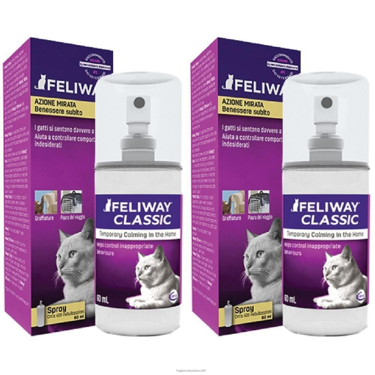 Compra Online Feliway Classic Spray 60 ml 2x60 ml e Trova l'offerta più bassa