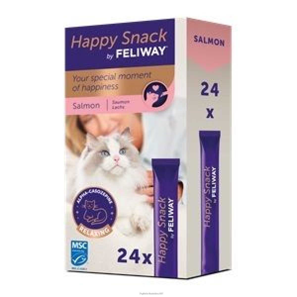 Compra Online feliway happy snack 24 stick salmone - ceva e Trova l'offerta più bassa