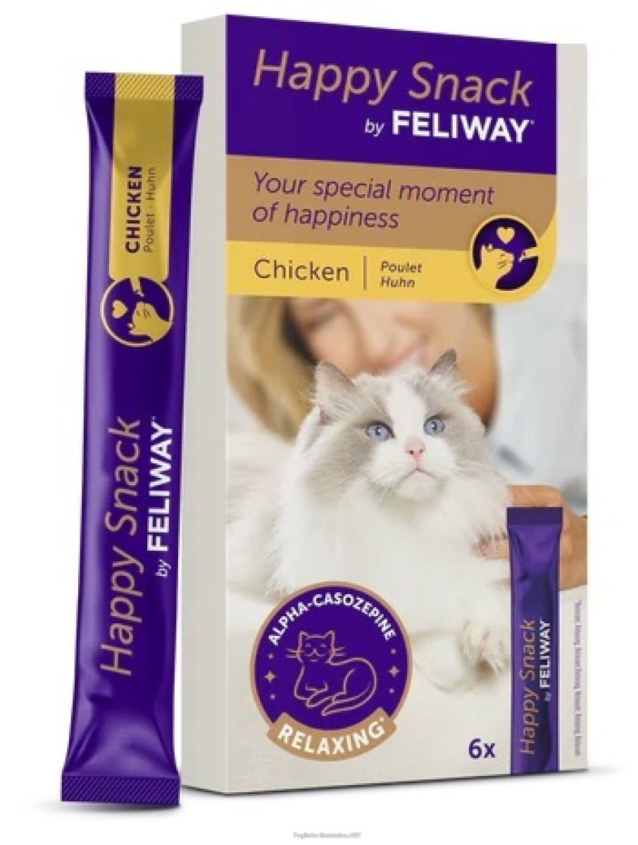 Compra Online feliway happy snack stick pollo per gatti 6 pezzi e Trova l'offerta più bassa