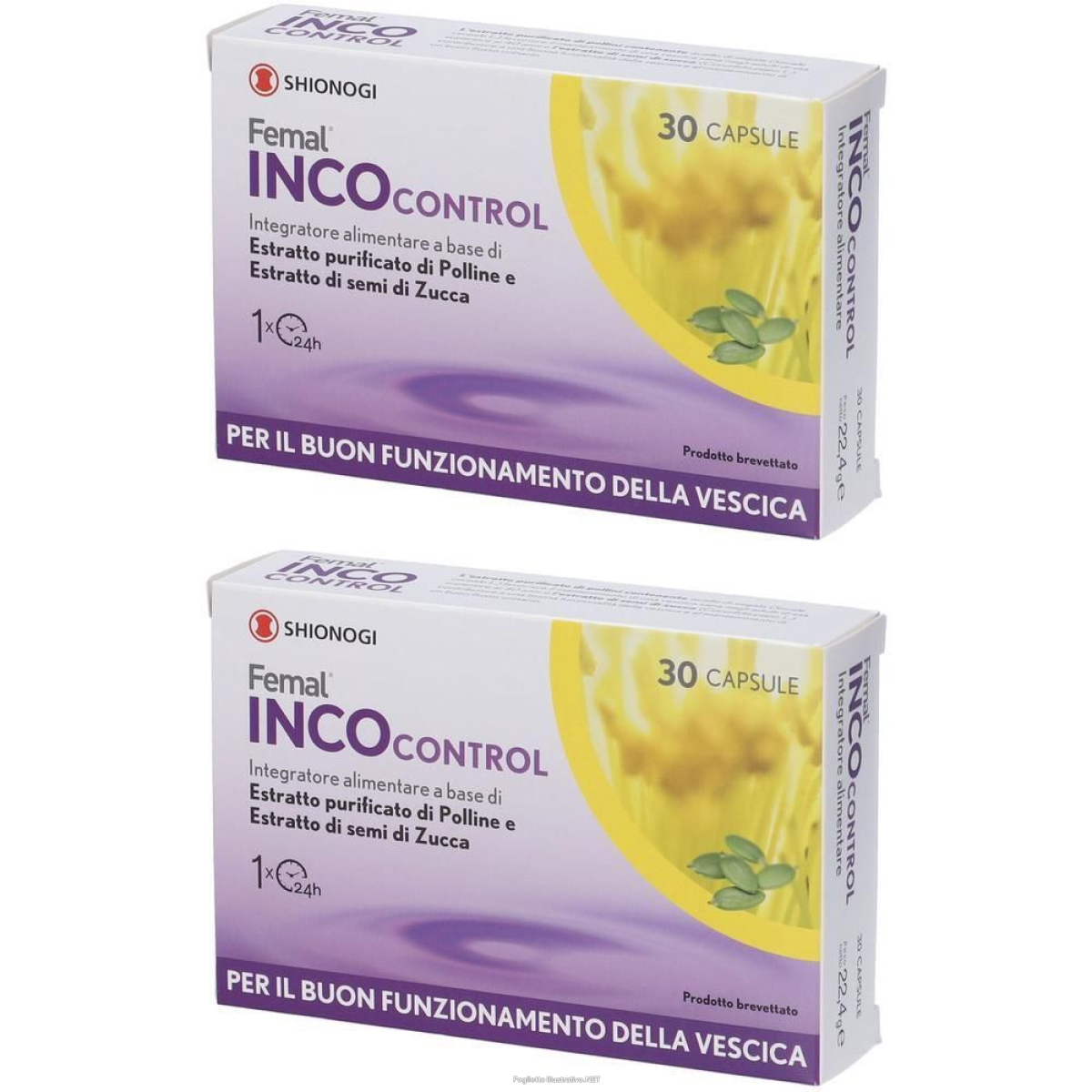 Compra Online femal incocontrol integratore alimentare capsule 2x22,4 g e Trova l'offerta più bassa