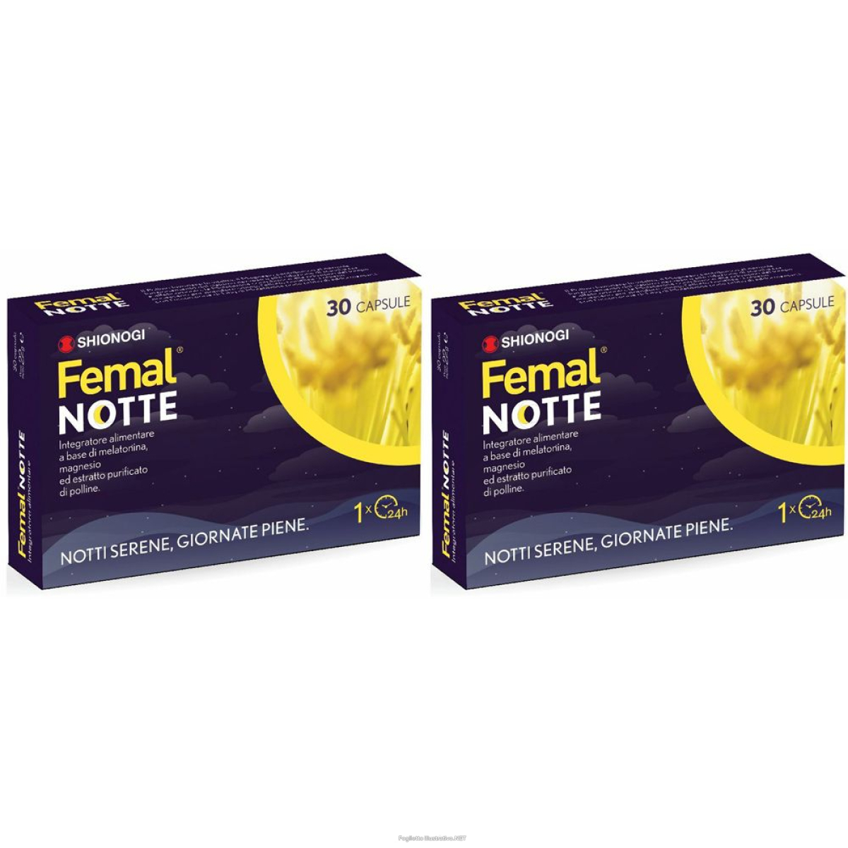 Compra Online femal notte integratore alimentare capsule set da 2 2x22 g e Trova l'offerta più bassa