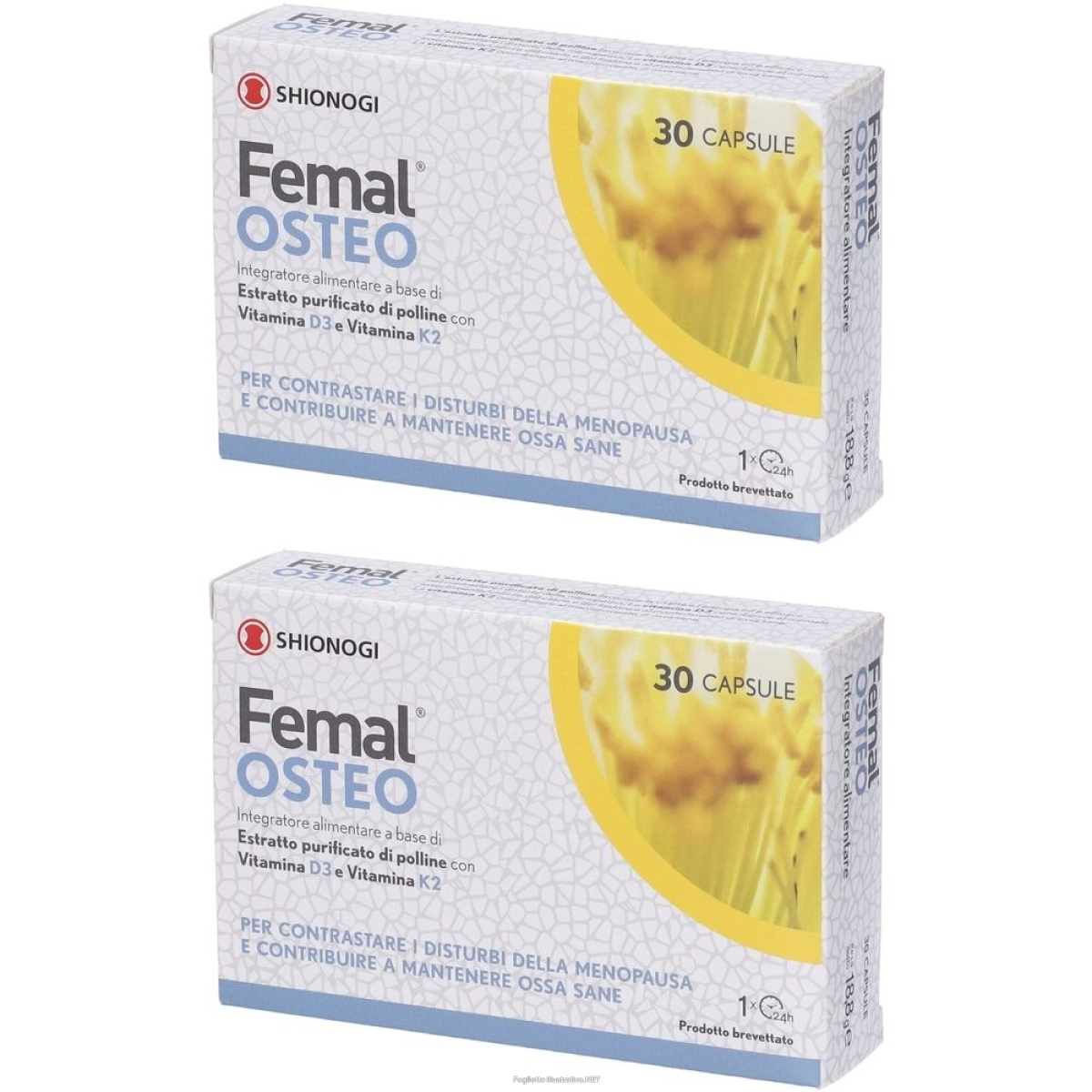 Compra Online femal osteo integratore alimentare capsule set da 2 2x18,8 g e Trova l'offerta più bassa