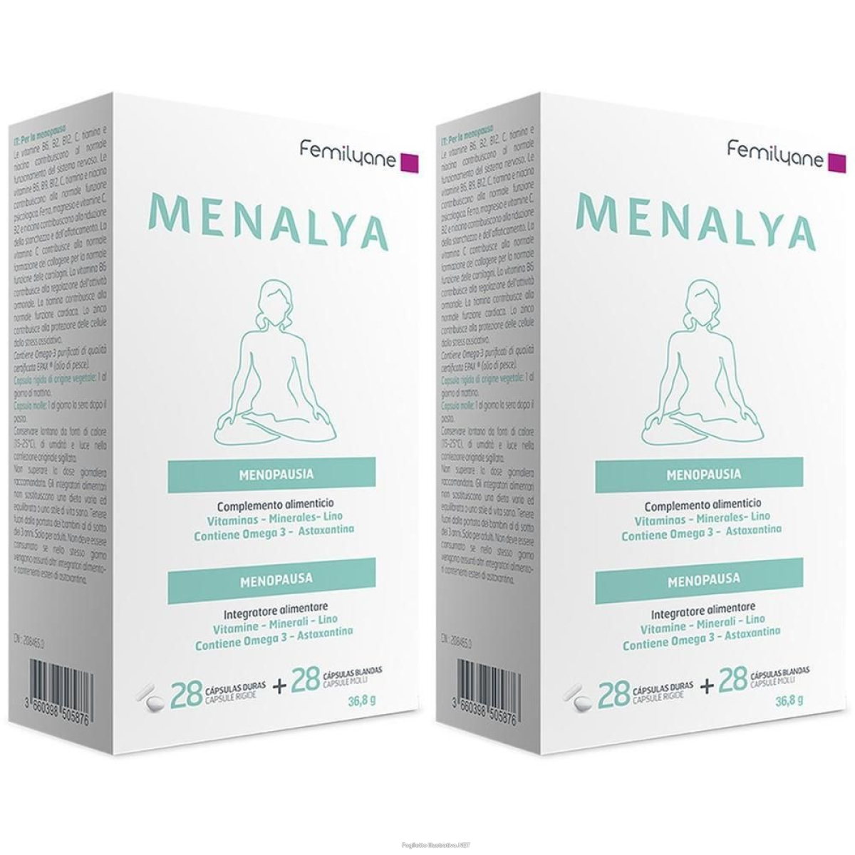 Compra Online femilyane menalya menopausa 2x1 pz capsule e Trova l'offerta più bassa
