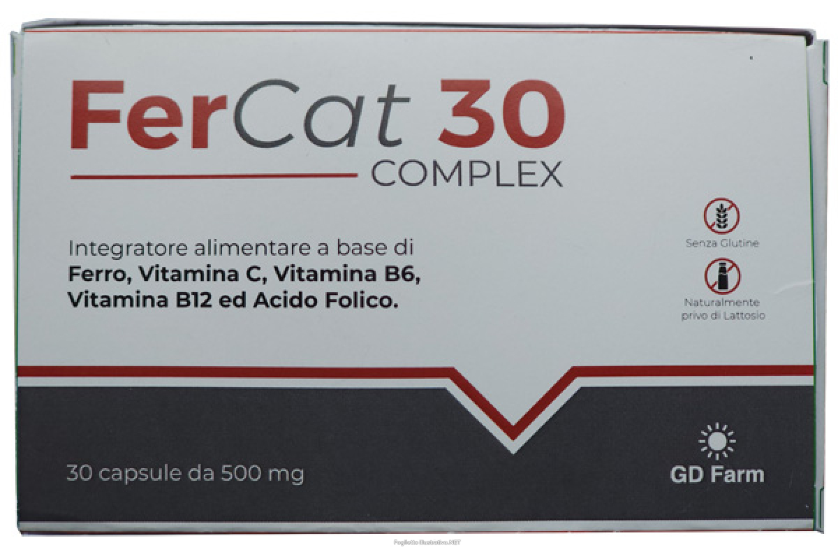 Compra Online fercat 30 complex 30 capsule da 500 mg e Trova l'offerta più bassa