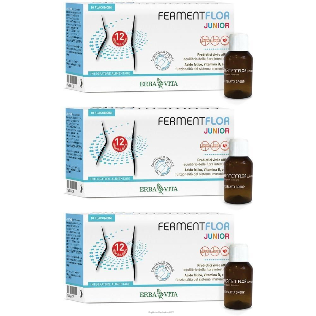 Compra Online fermentflor junior 10 flaconcini 3x1 pz soluzione orale e Trova l'offerta più bassa