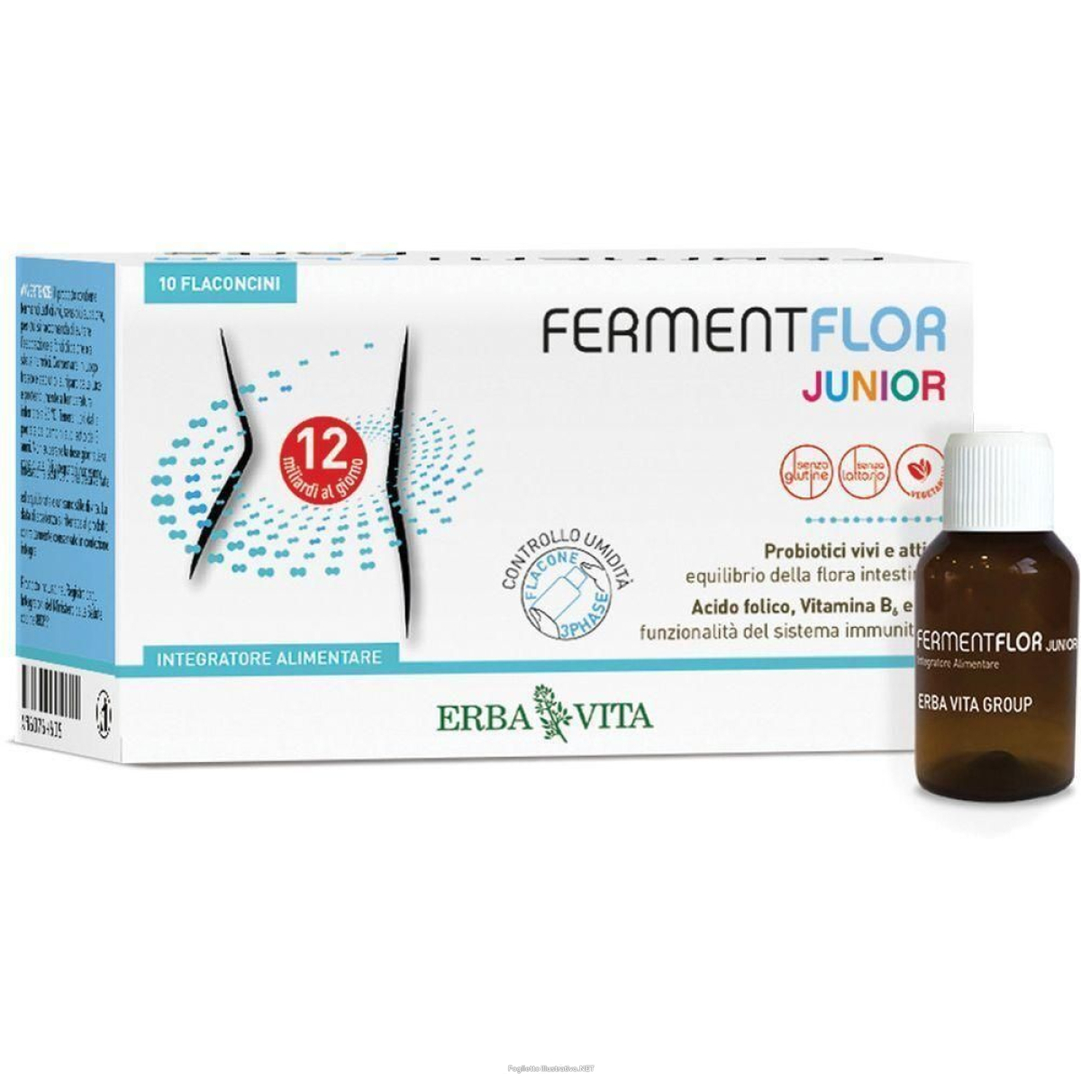 Compra Online fermentflor junior 10 flaconcini 4x1 pz soluzione orale e Trova l'offerta più bassa