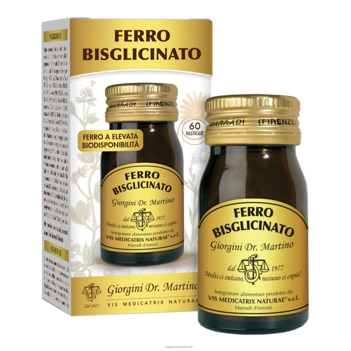 Compra Online ferro bisglicinato 60 pastiglie e Trova l'offerta più bassa