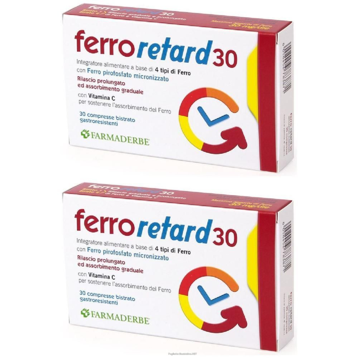 Compra Online ferro retard compresse 2x30 pz e Trova l'offerta più bassa