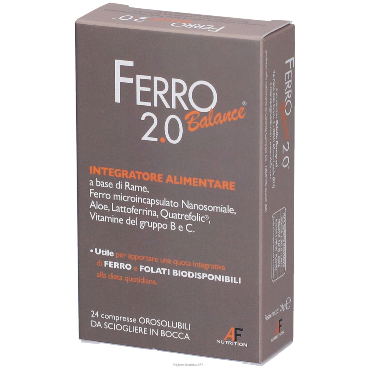 Compra Online ferrobalance 2.0 balance compresse orosolubili 24 g e Trova l'offerta più bassa