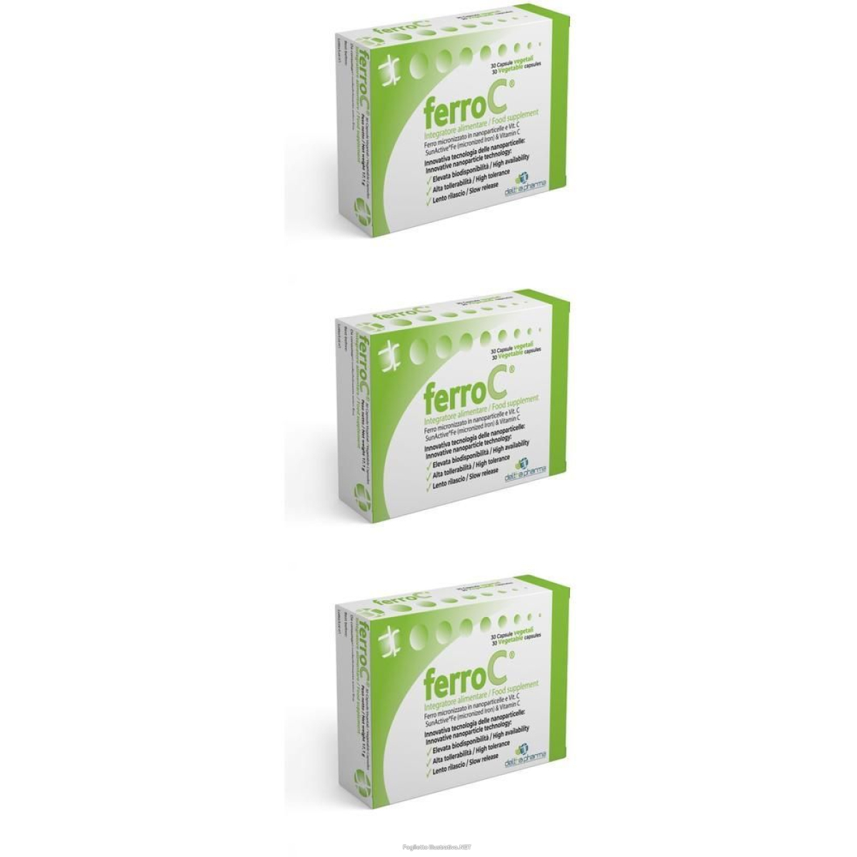 Compra Online ferroc 30 capsule vegetali con ferro ad alta biodisponibilità e lento e Trova l'offerta più bassa