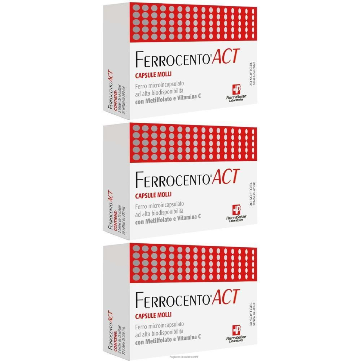 Compra Online ferrocento act 30 capsule molli 3x36 g e Trova l'offerta più bassa