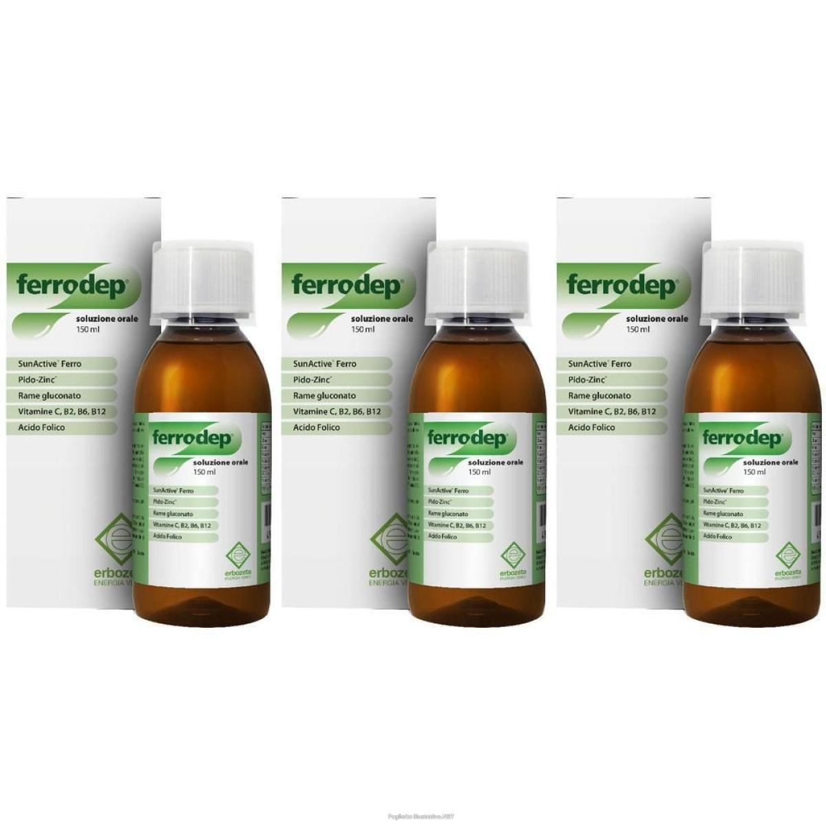Compra Online ferrodep 150ml 3x150 ml sciroppo e Trova l'offerta più bassa