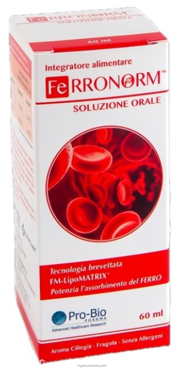 Compra Online ferronorm integratore tonico che potenzia l'assorbimento del ferro soluzione orale 60ml e Trova l'offerta più bassa