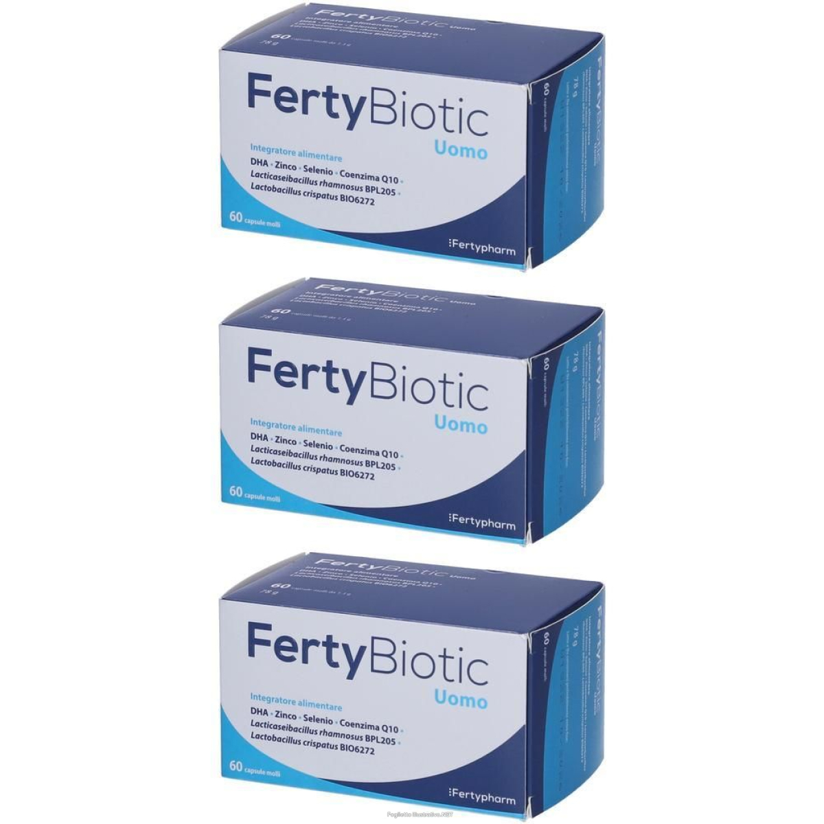 Compra Online fertybiotic uomo 60 capsule 3x78 g e Trova l'offerta più bassa