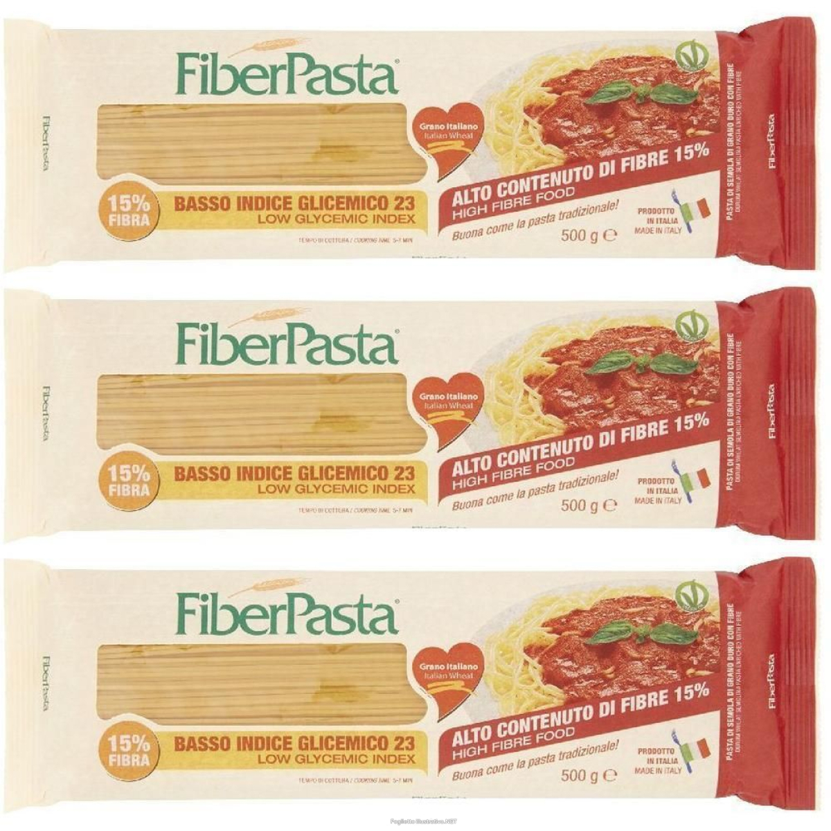 Compra Online fiberpasta diet spaghetti 500 g 3x500 g e Trova l'offerta più bassa