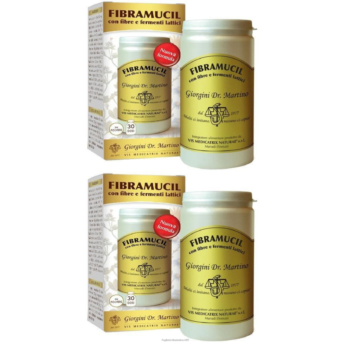 Compra Online fibramucil con fibre e fermenti lattici polvere 120 g 2x120 g e Trova l'offerta più bassa