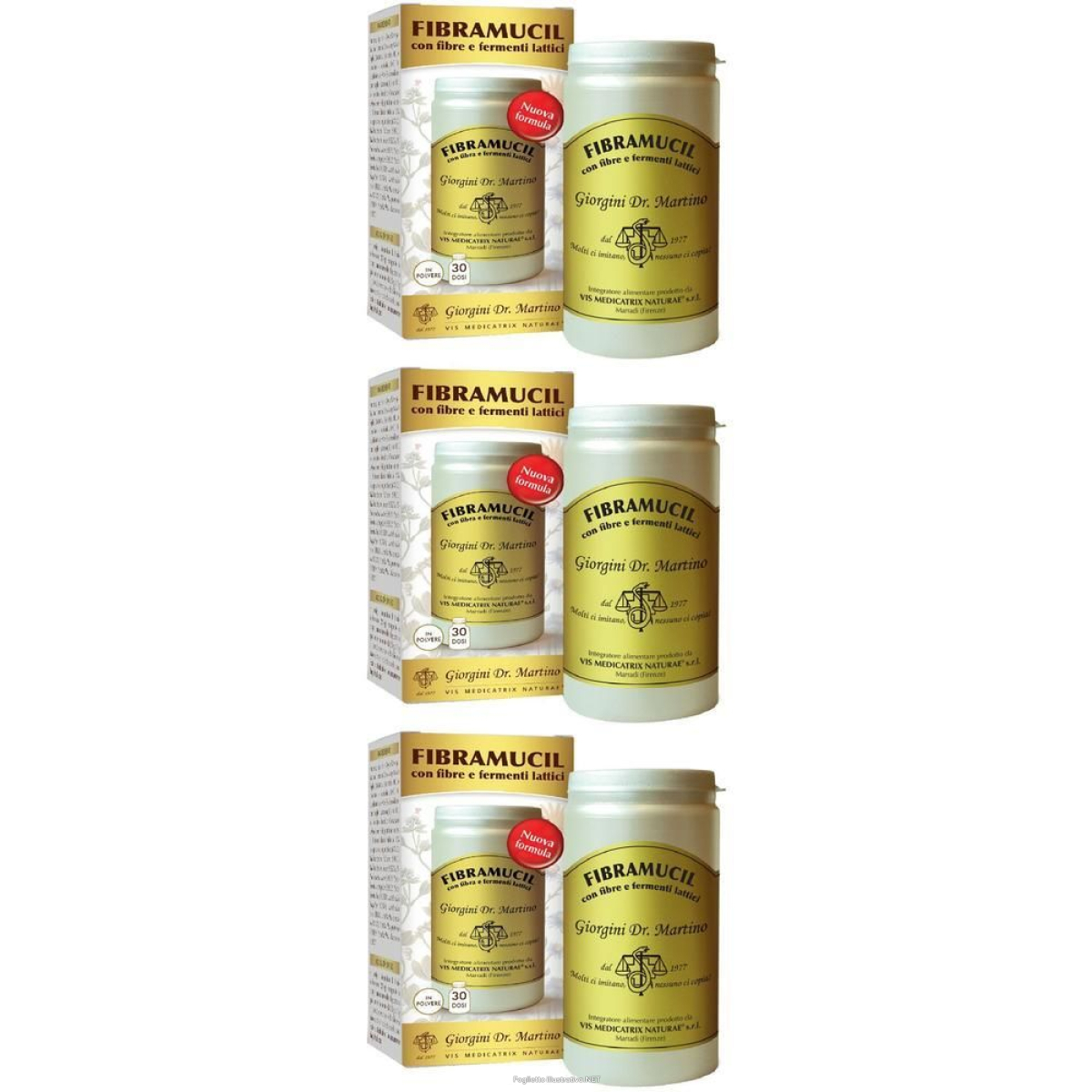 Compra Online fibramucil con fibre e fermenti lattici polvere 120 g 3x120 g e Trova l'offerta più bassa